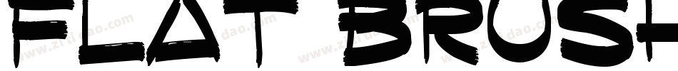 Flat Brush Wide Bold字体转换